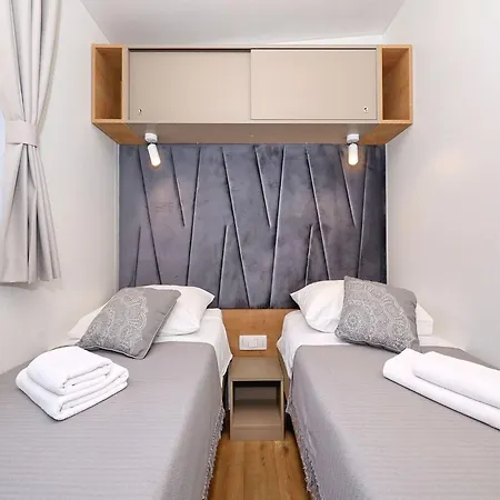 Mobile Homes In Camp Soline At Biograd, With Sand- And Pebble Beach Holiday home