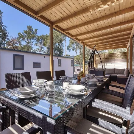 Mobile Homes In Camp Soline At Biograd, With Sand- And Pebble Beach Biograd Na Moru